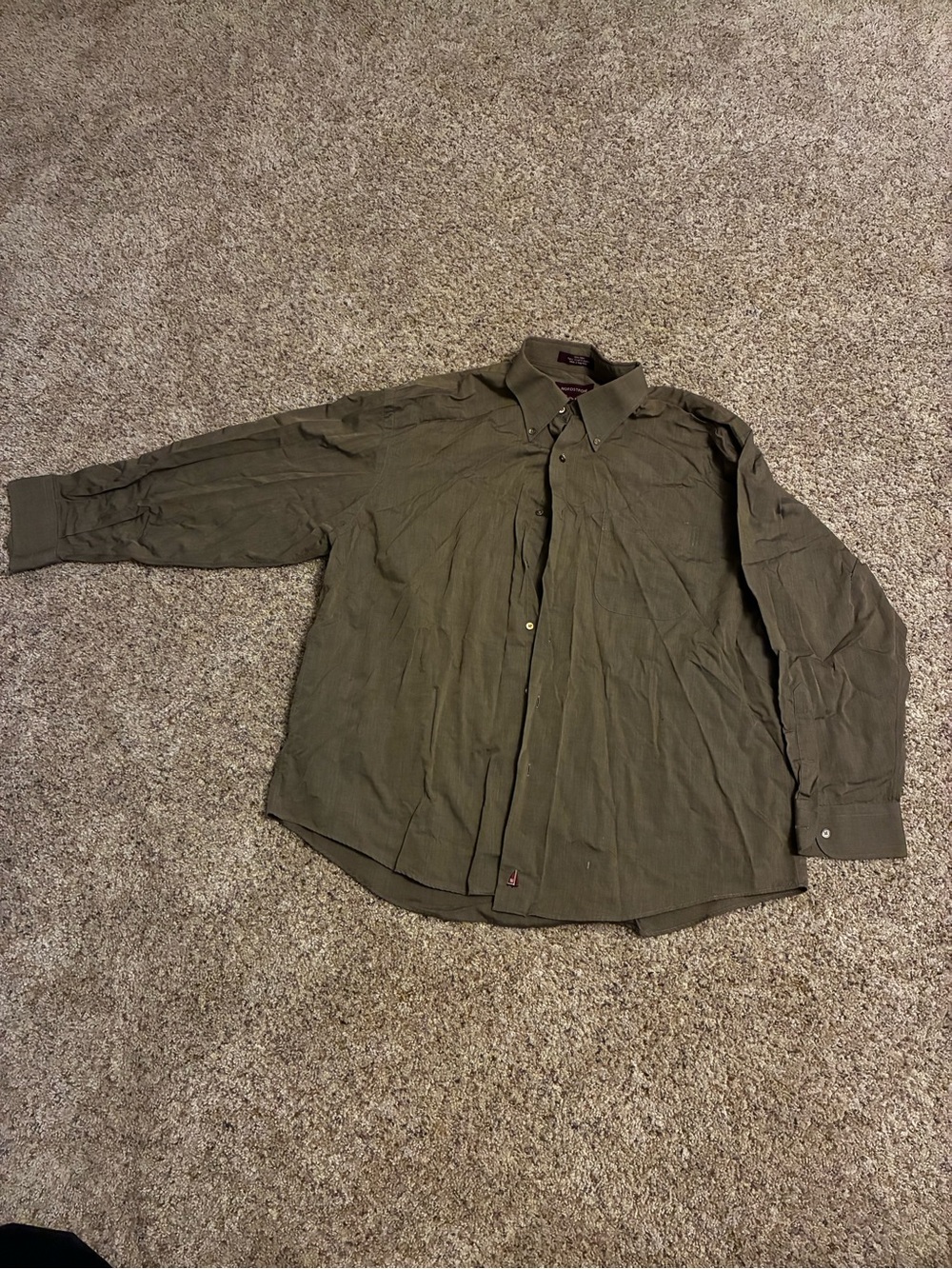 Nordstrom Olive Green Lightweight Button-Up Shirt Jacket